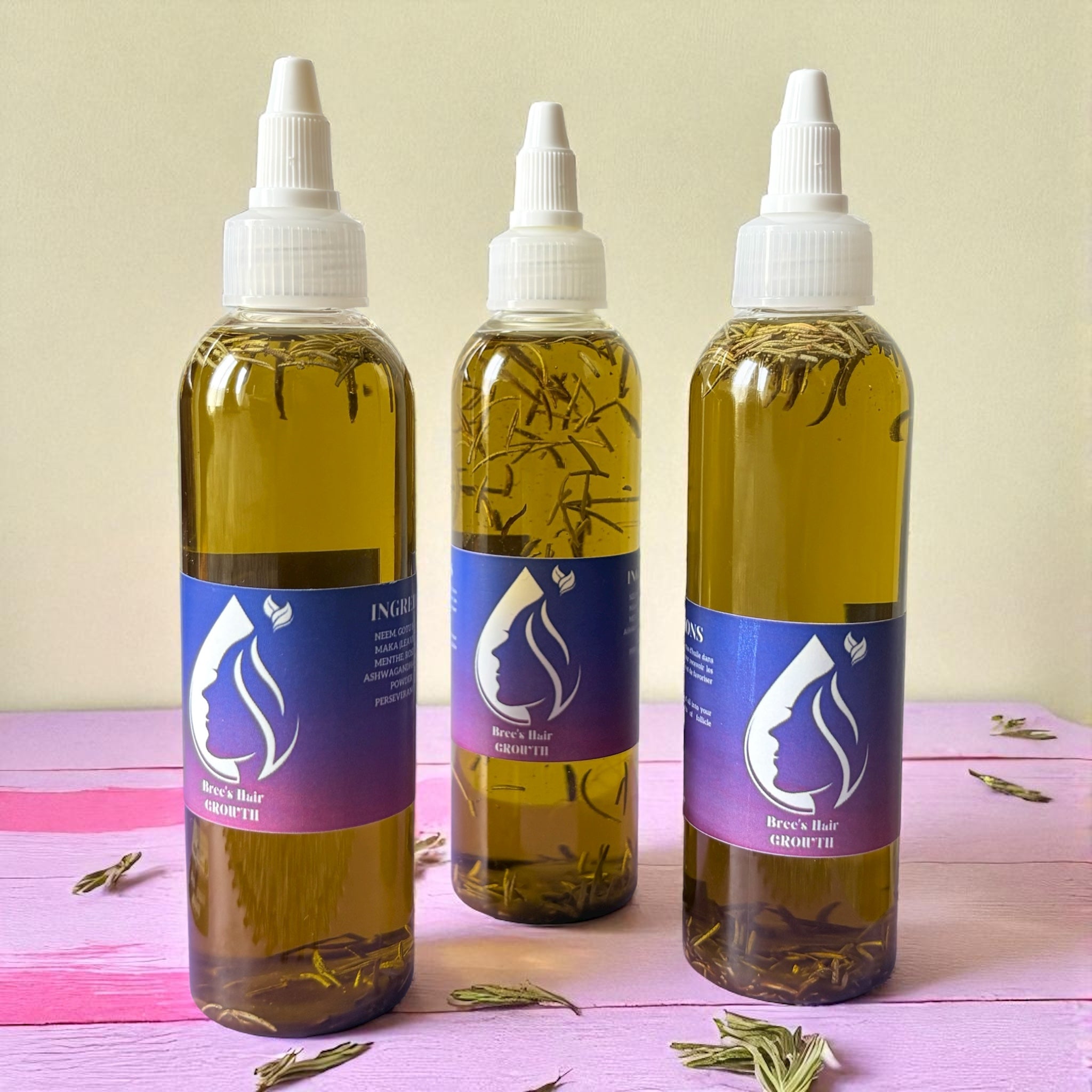 Pack 3x Bree’s Hair Growth oil– Votre Huile Capillaire Préférée