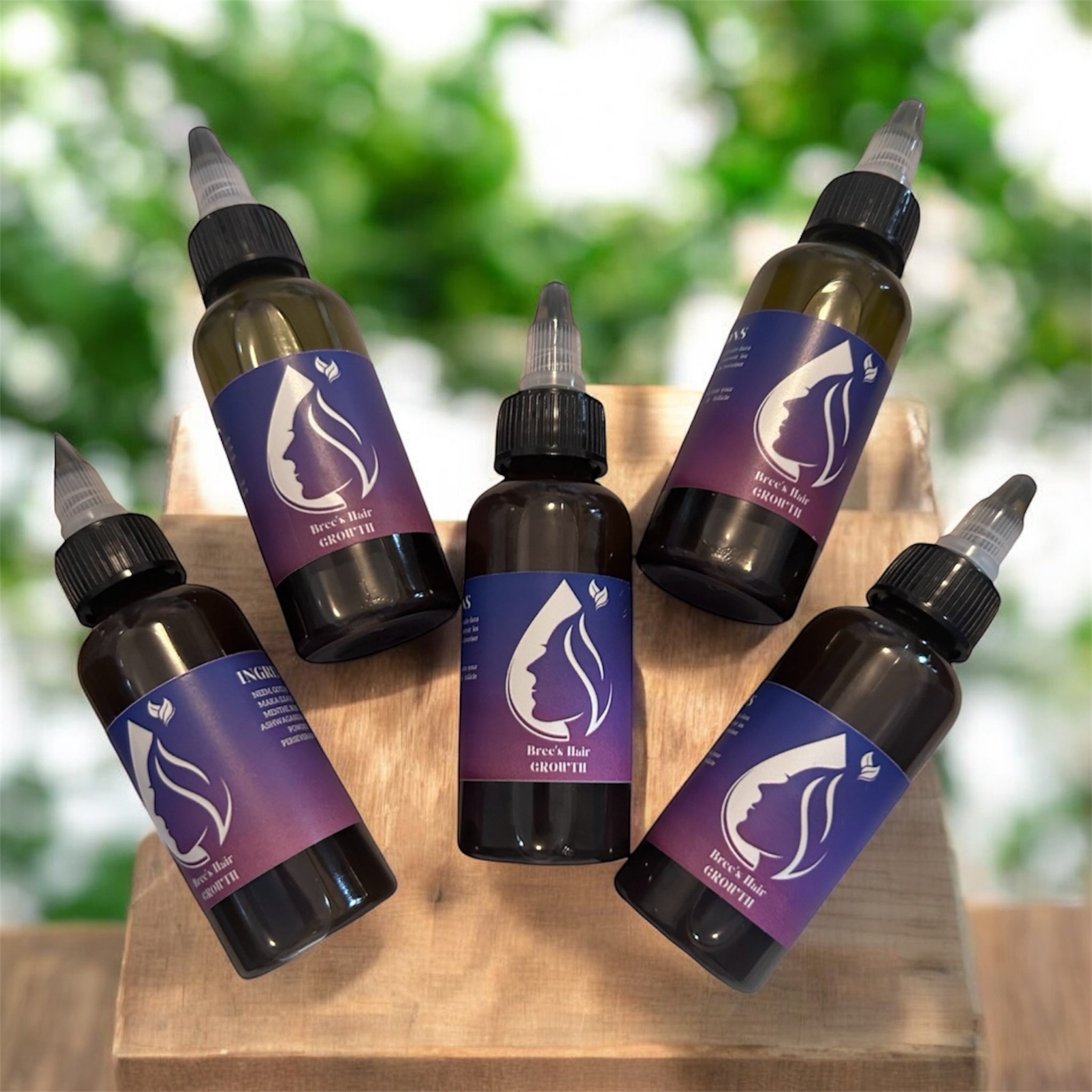 24 Huile capillaire 2oz – Vente en gros Bree’s Hair Growth avec étiquette